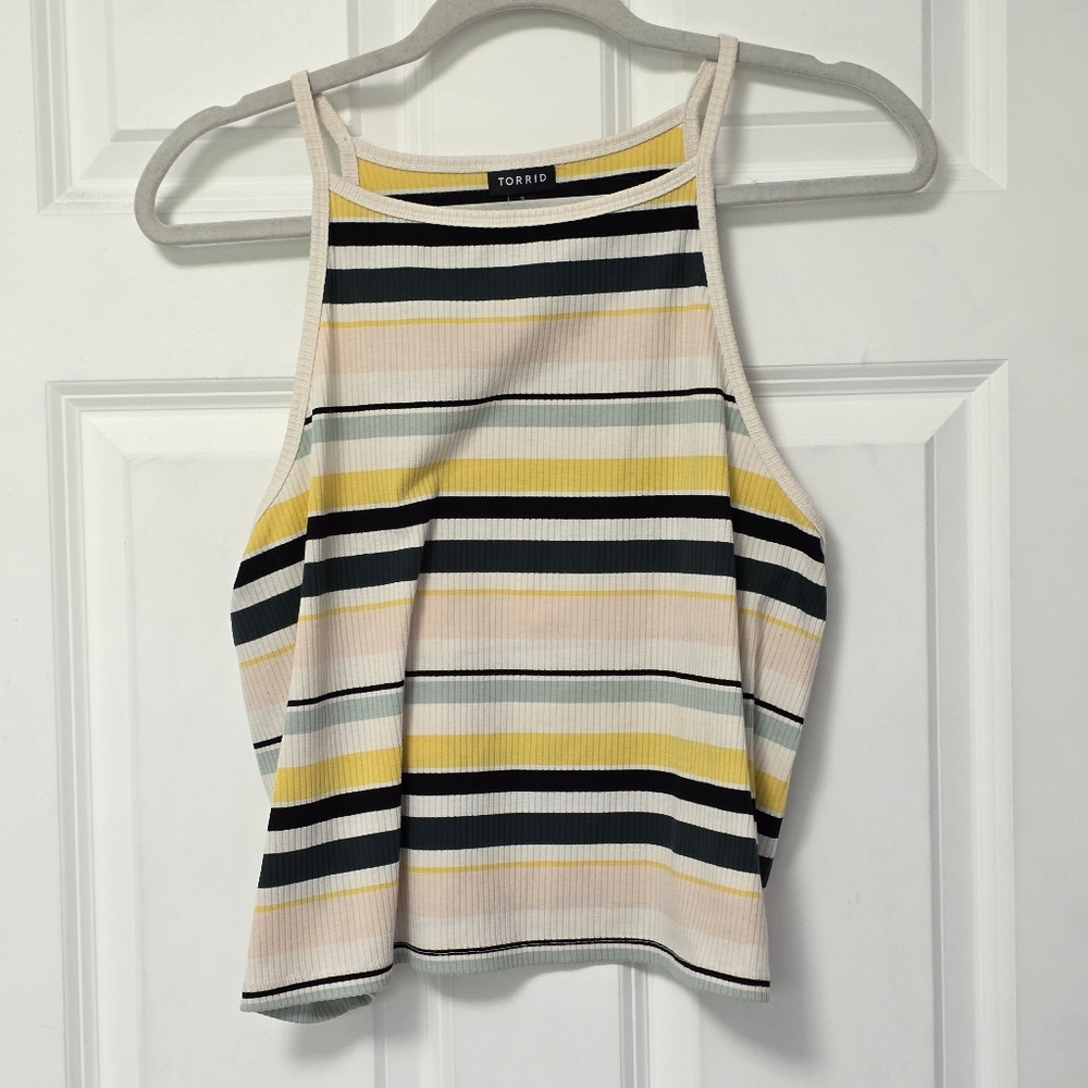 Torrid Women's Striped Tank Top - Multicolor 3x